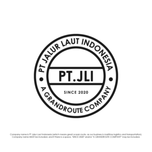 PT JALUR LAUT INDONESIA (must), SINCE 2020 / A GRANDROUTE COMPANY (optional) | Logo-Design von Risallah