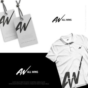 All Wins or AW or combo of both.  Logo can also be a custom design that is not an AW | Logo Design by designbysy