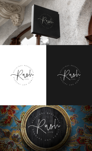 Rush Cafe - Breakfast, Burgers, Bowls  | Logo Design by GLDesigns