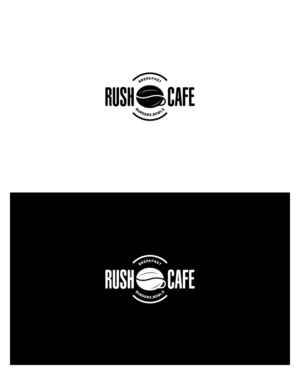 Rush Cafe - Breakfast, Burgers, Bowls  | Logo Design by Md Shehidul Islam Rimon