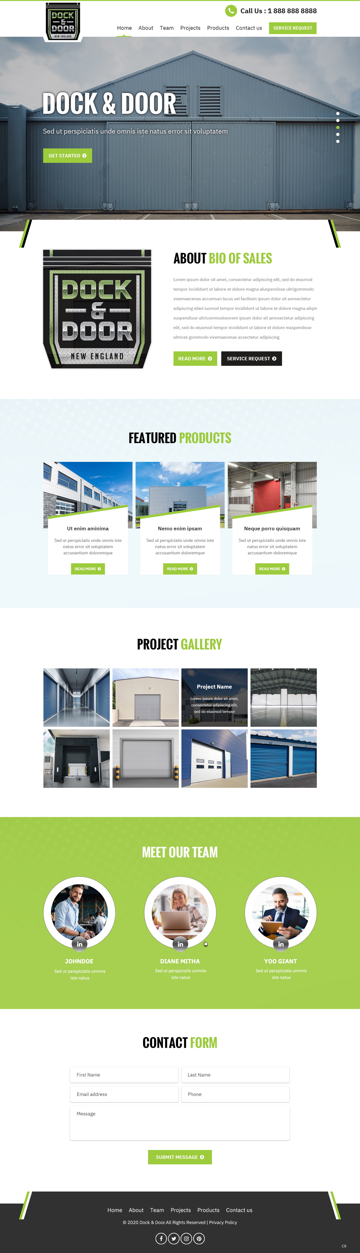 Web Design par pb pour Dock & Door | Design #24848519