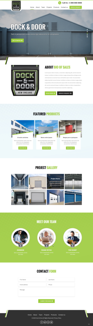 Web Design par pb pour Dock & Door | Design : #24848523