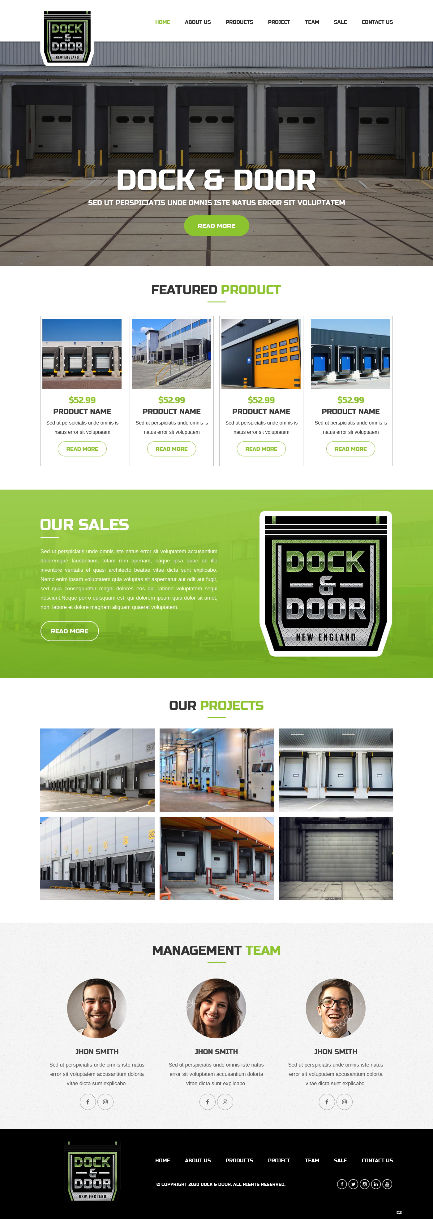 Diseño Web por pb para Dock & Door | Diseño #24848526