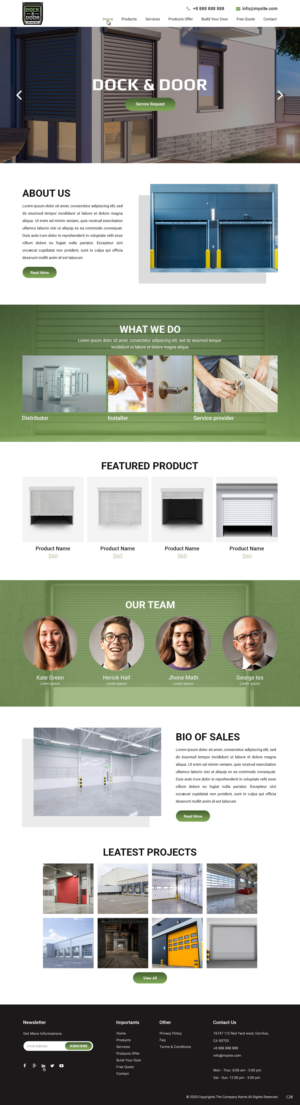 Web Design par pb pour Dock & Door | Design : #24848534