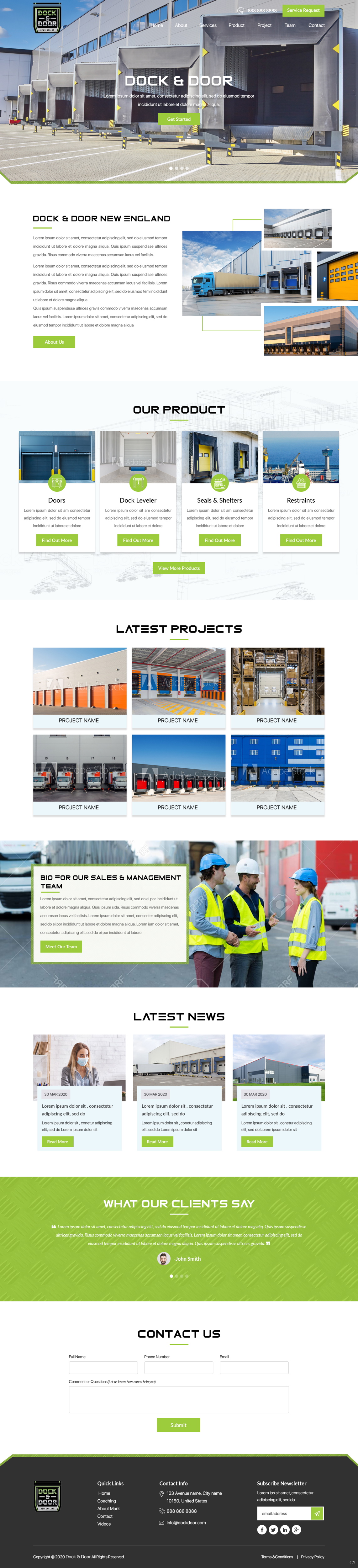 Diseño Web por pb para Dock & Door | Diseño #24848537