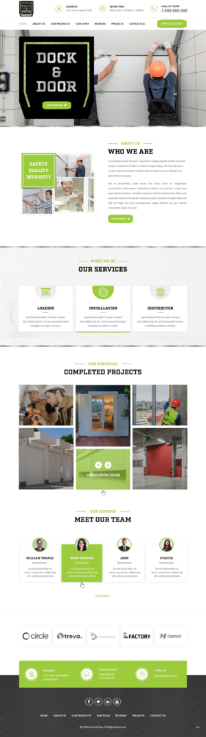 Web Design par pb pour Dock & Door | Design : #24848558
