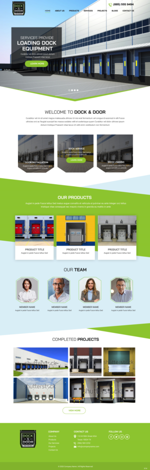 Web Design par pb pour Dock & Door | Design : #24848570