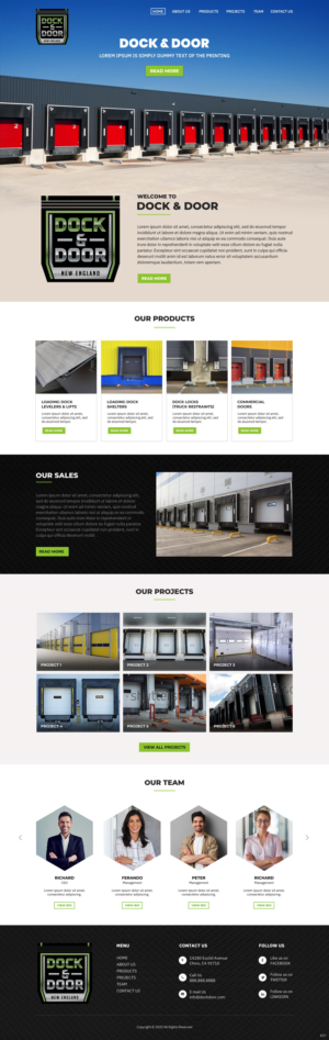 Web Design par pb pour Dock & Door | Design : #24848571