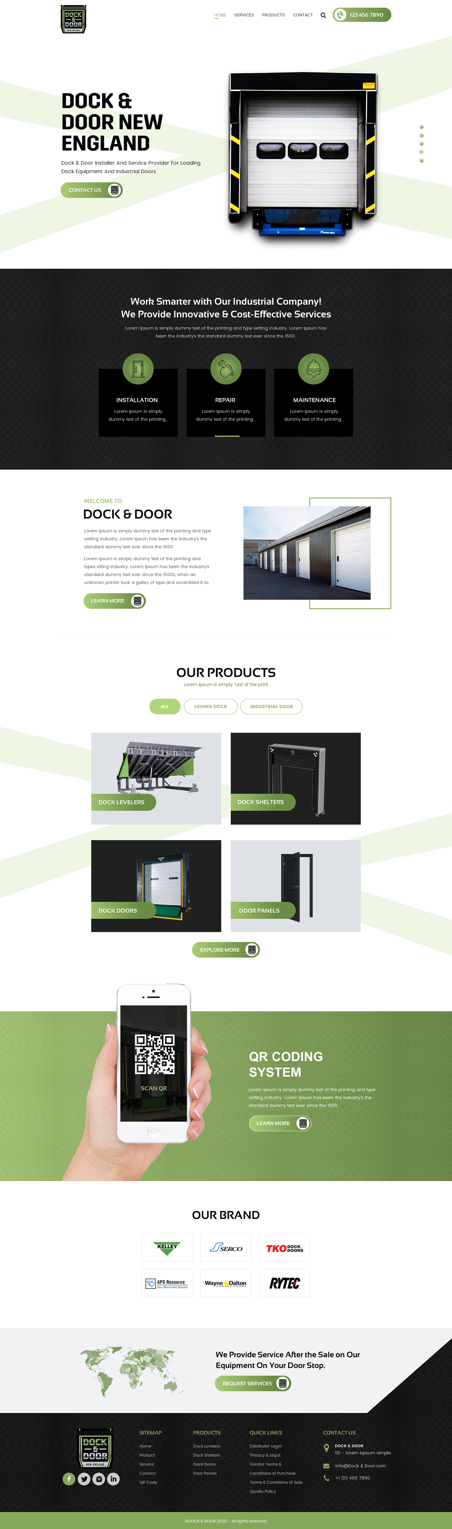 Web Design by rightway for Dock & Door | Design #24858229