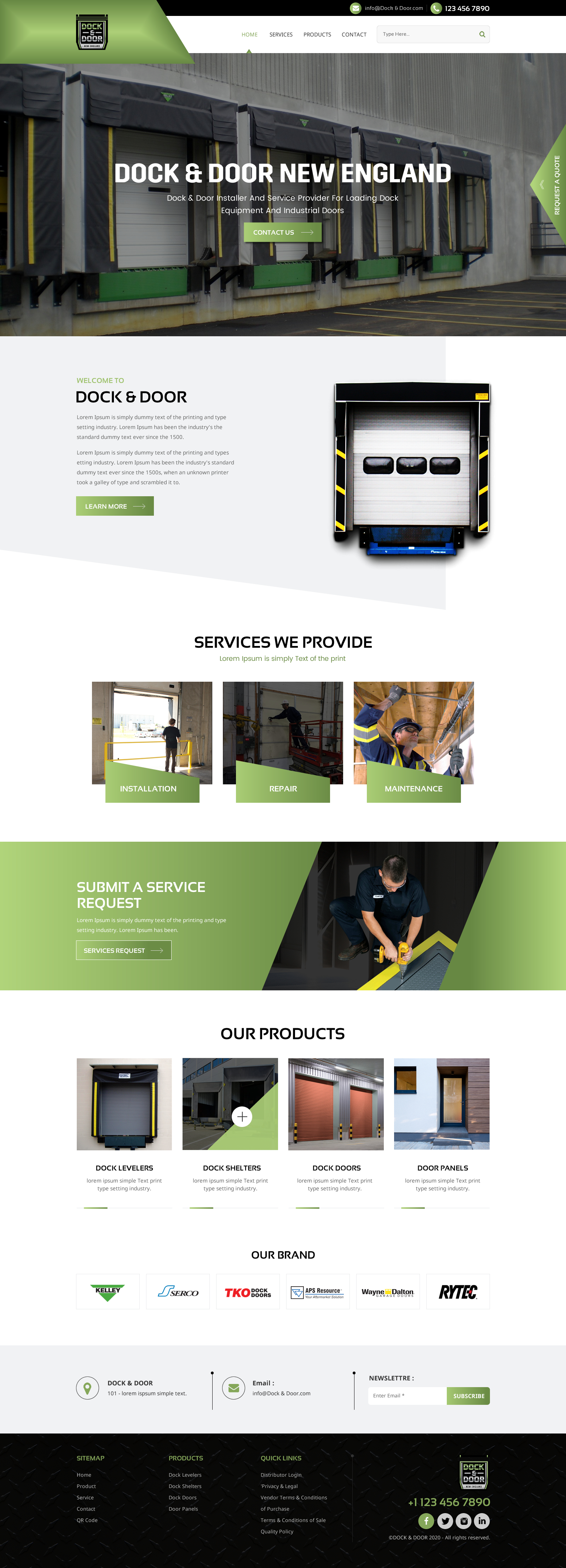 Web Design par rightway pour Dock & Door | Design #24858231