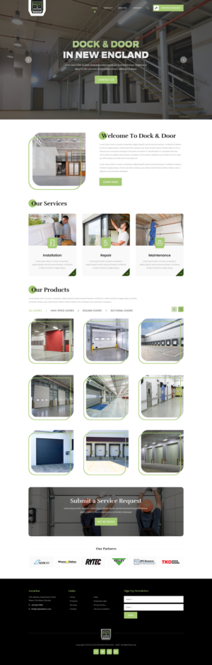 Web Design par rightway pour Dock & Door | Design #24858232