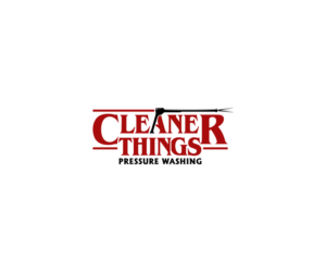 Cleaner Things for the main font with "pressure washing" somewhere small underneath | Logo Design by anico