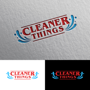 Cleaner Things for the main font with "pressure washing" somewhere small underneath | Logo Design by Rii