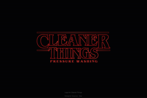 Cleaner Things for the main font with "pressure washing" somewhere small underneath | Logo Design by InkThink by Scaurus