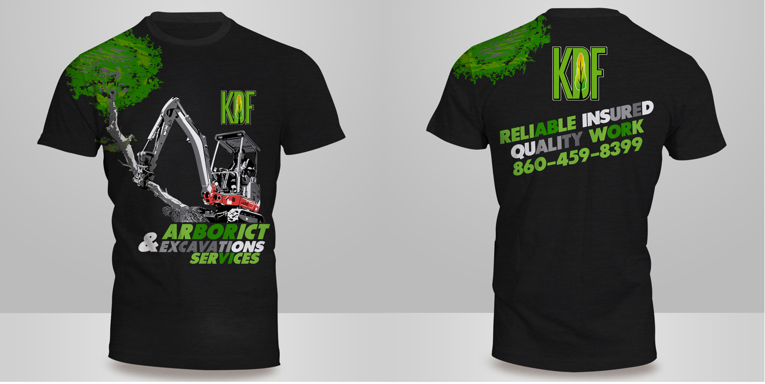 T-shirt Design by Kero for KDF Tree and Landscape LLC | Design #24867473