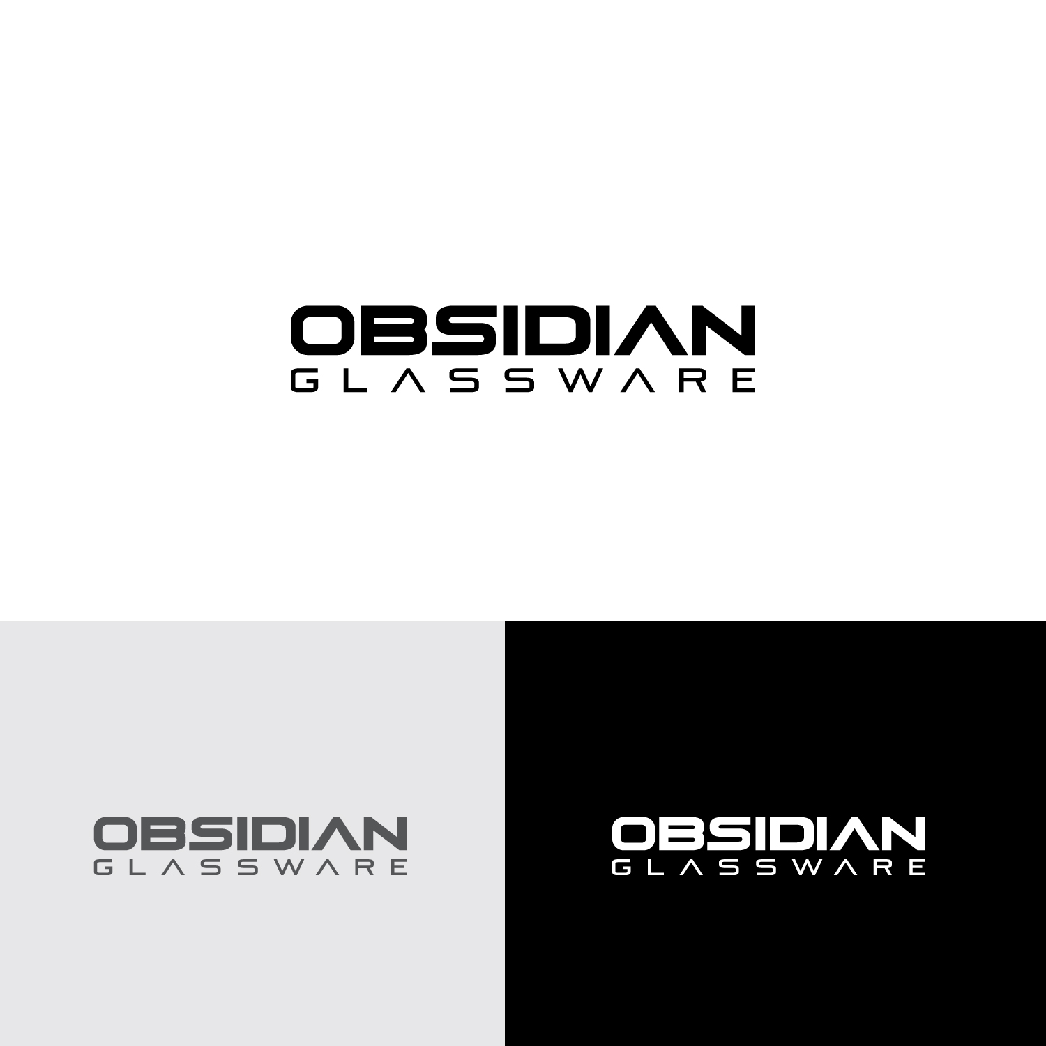 Logo Design by sankar999 for Obsidian Glassware | Design #24846562