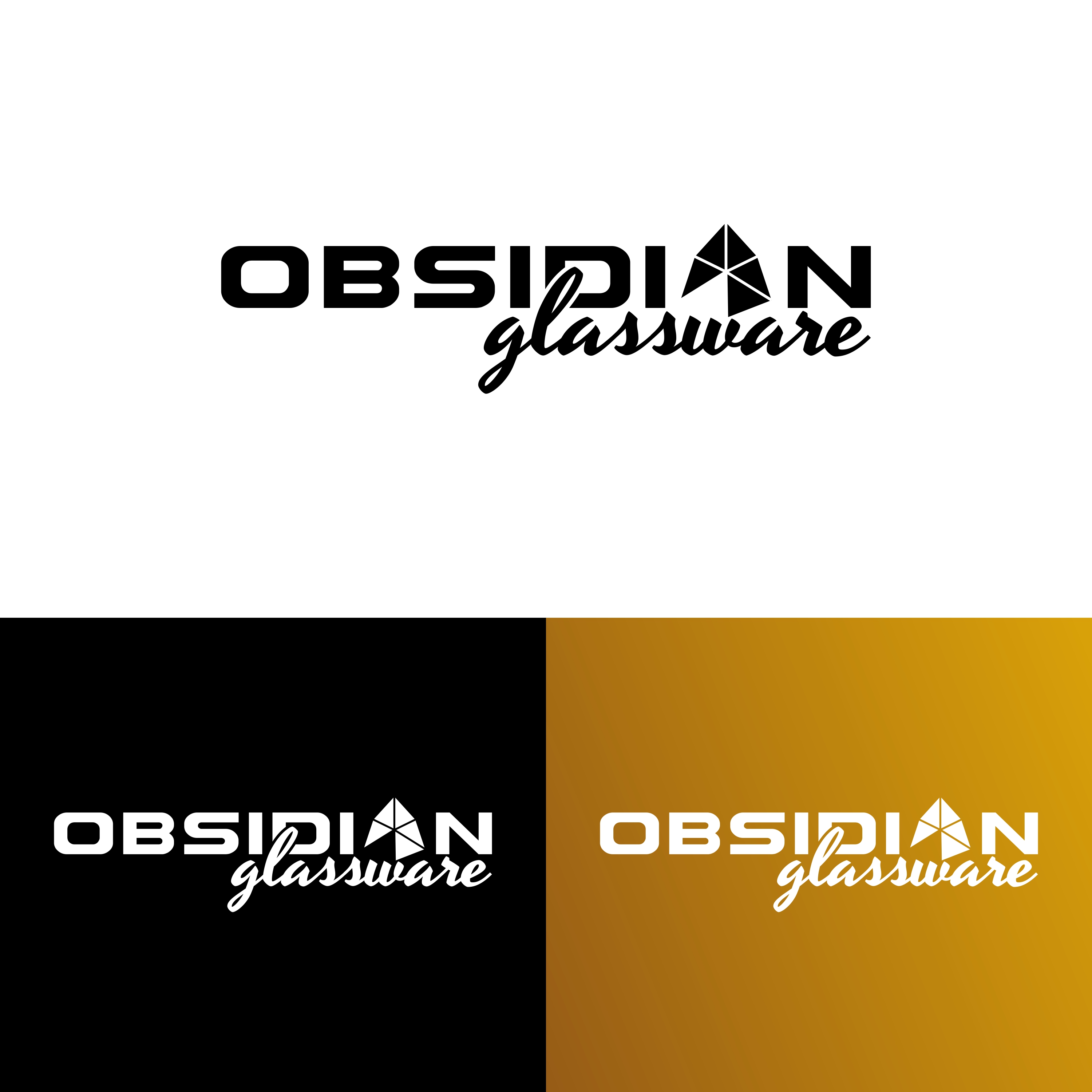 Logo Design by veronnie for Obsidian Glassware | Design #24865347