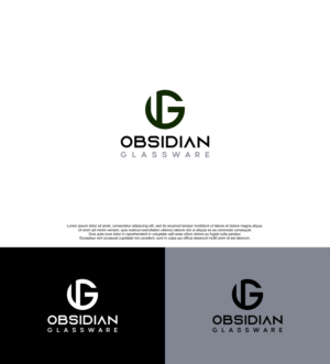 Obsidian Glassware | Logo Design by siti MWDesign