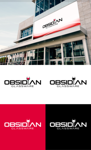 Logo Design by creativerhythm for Obsidian Glassware | Design: #24924929