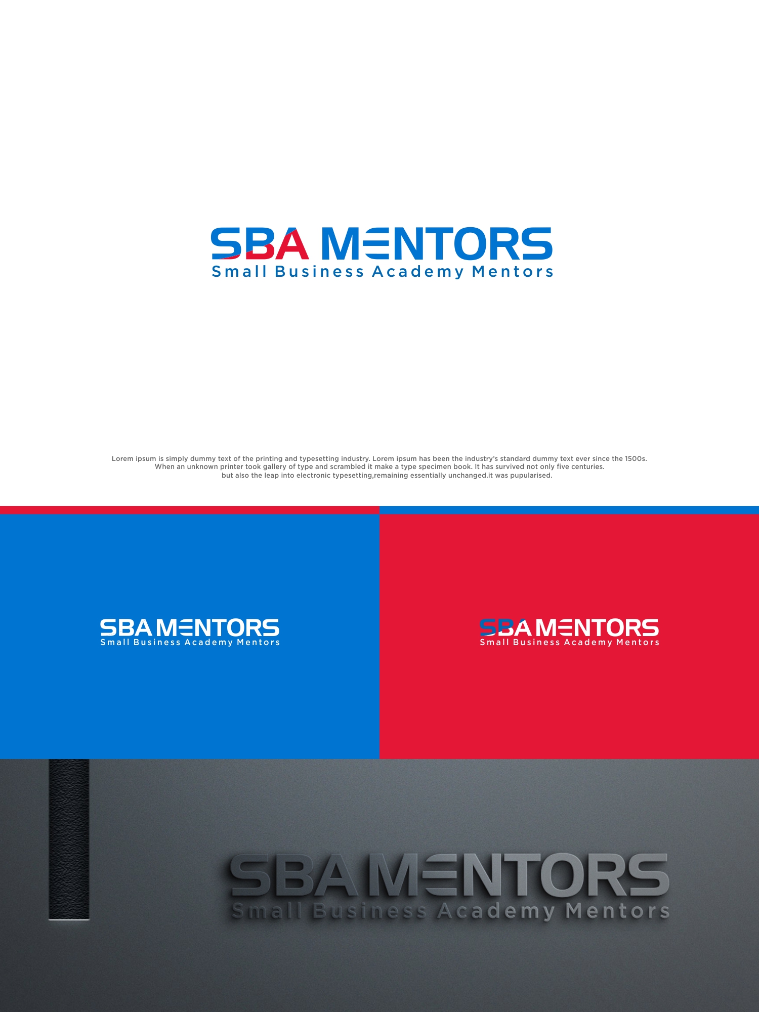 Logo Design by 2662 DESIGN for SBA MENTORS | Design #24848309