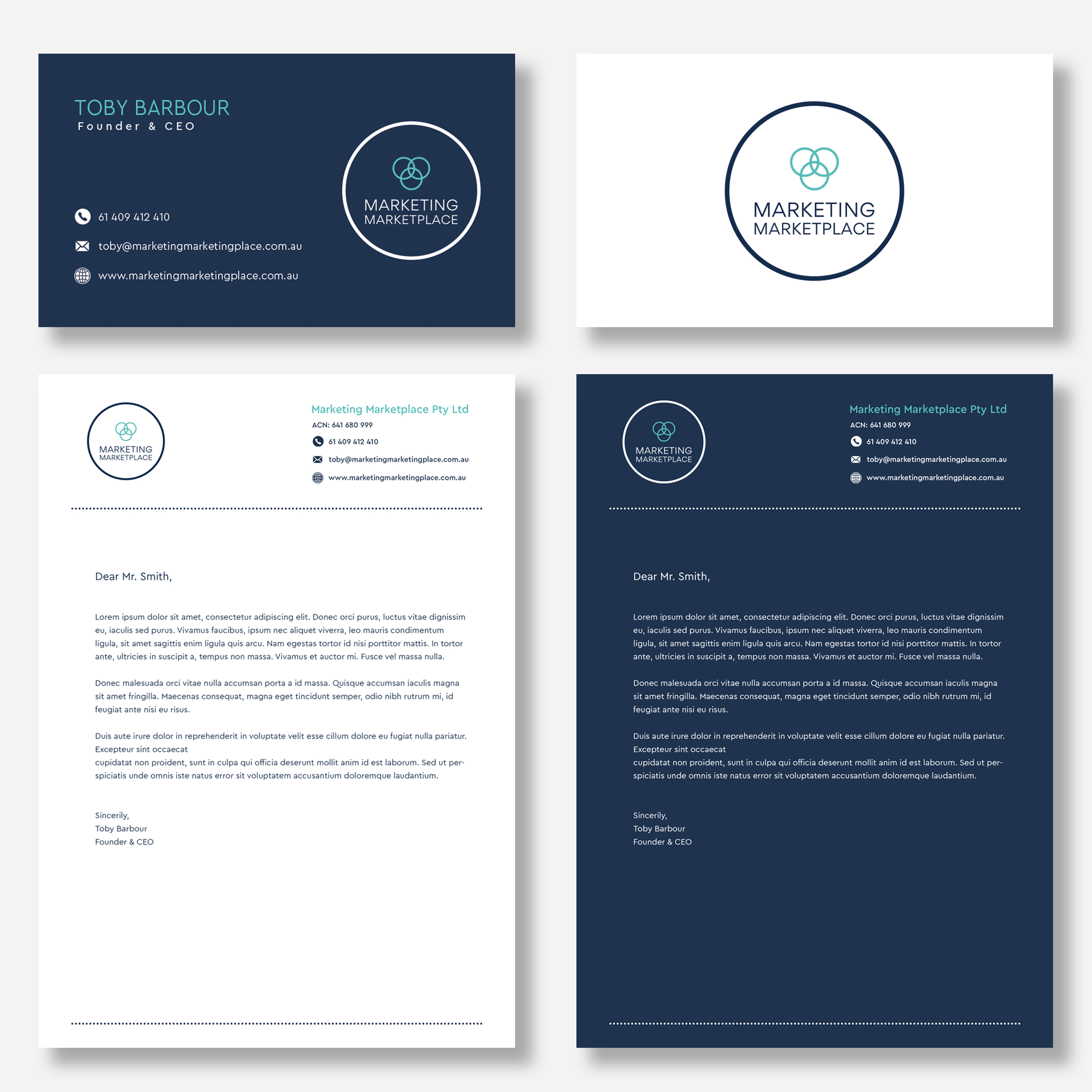 Letterhead Design by Luvinda for Marketing Marketplace | Design #24865456