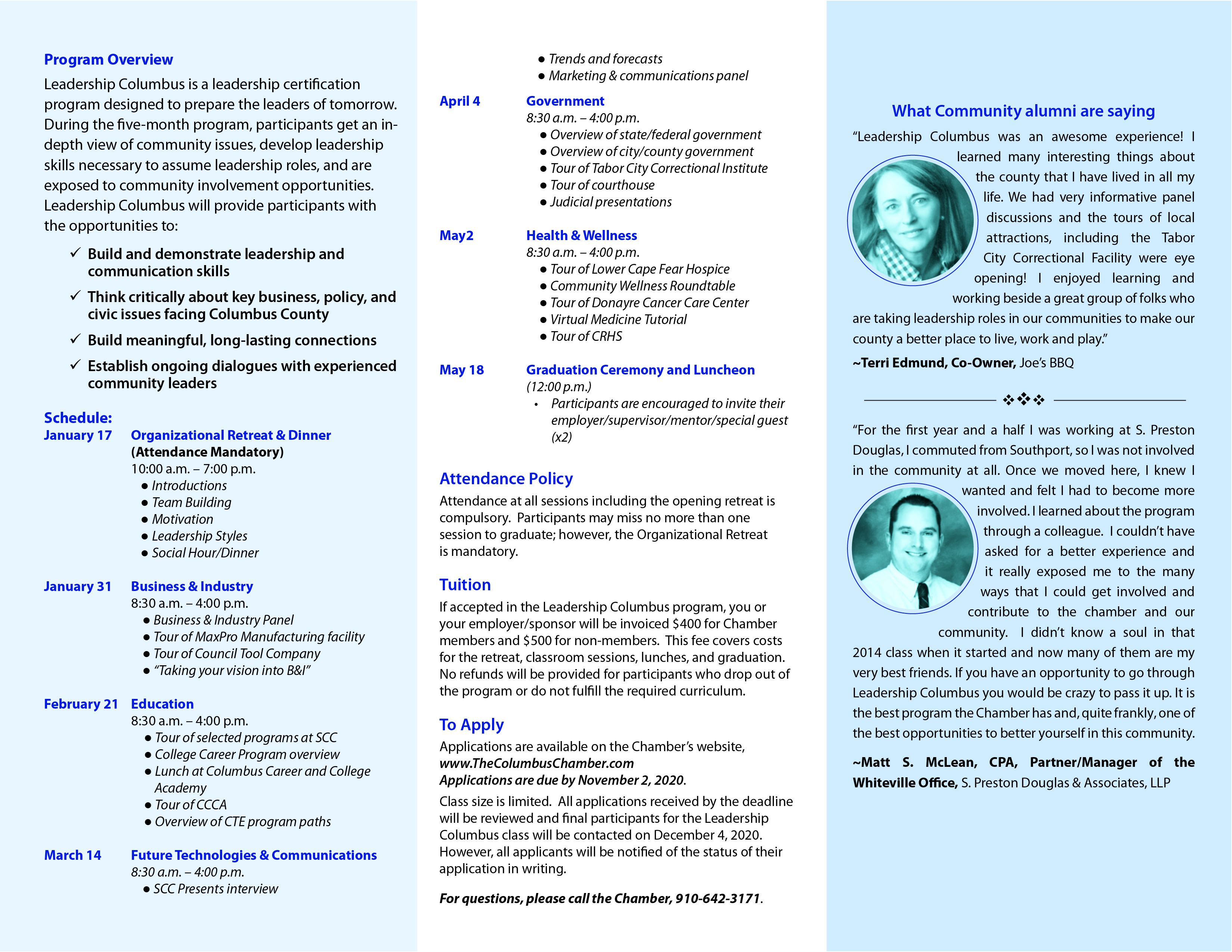 Brochure Design by Chandra for Columbus Chamber of Commerce and Tourism | Design #24865392