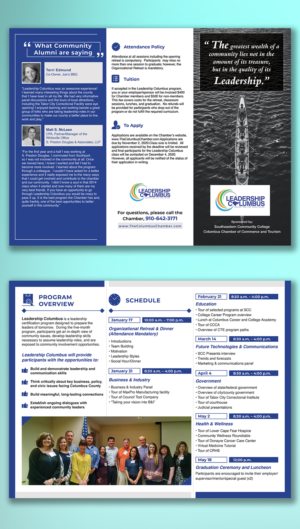 Design de Brochure par CG PRITAM pour Columbus Chamber of Commerce and Tourism | Design #24900393