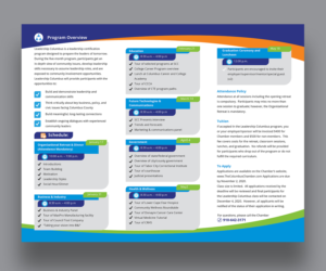 Brochure Design by alimasha Design for Columbus Chamber of Commerce and Tourism | Design: #24910234