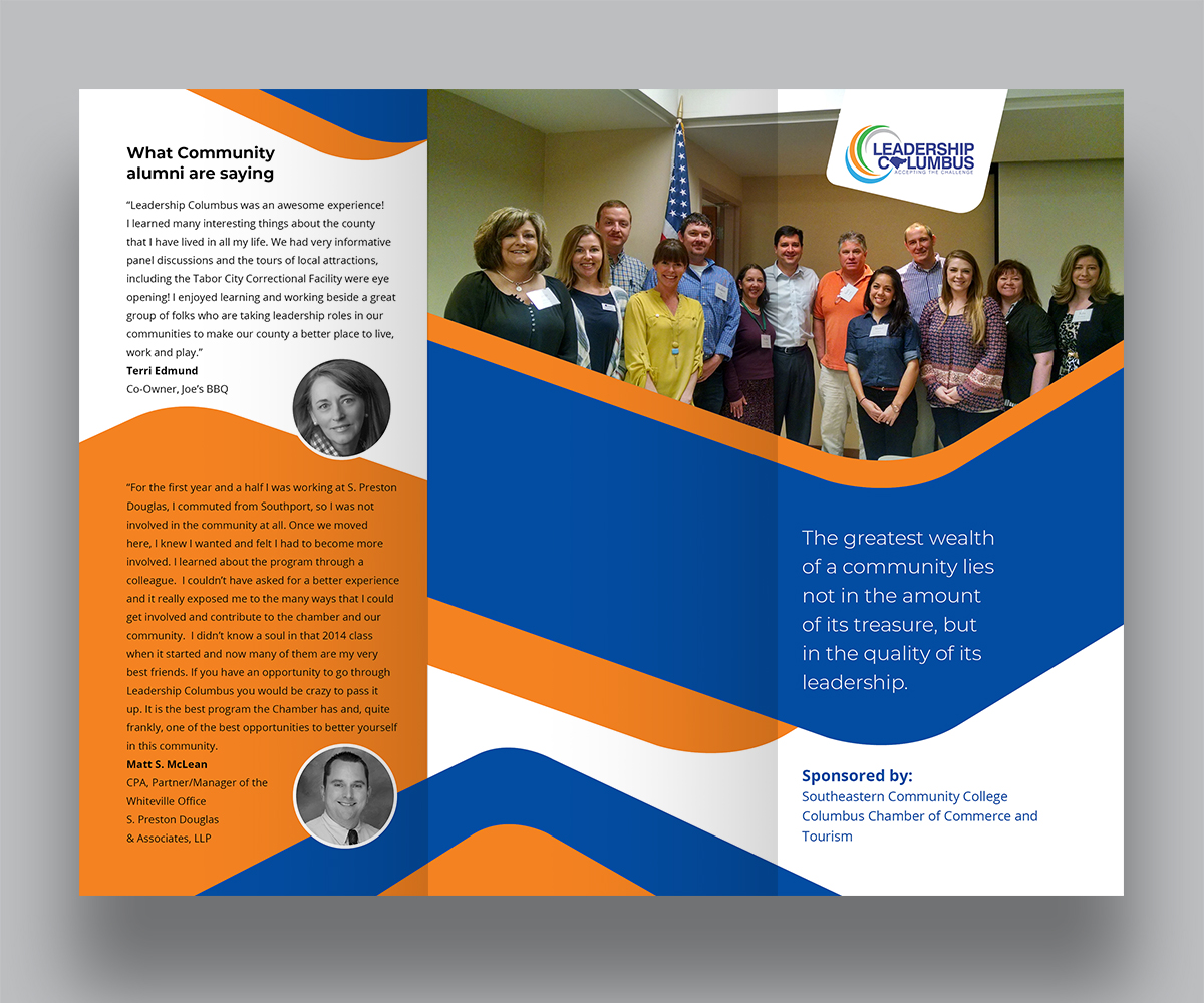 Brochure Design by alimasha Design for Columbus Chamber of Commerce and Tourism | Design #24911481