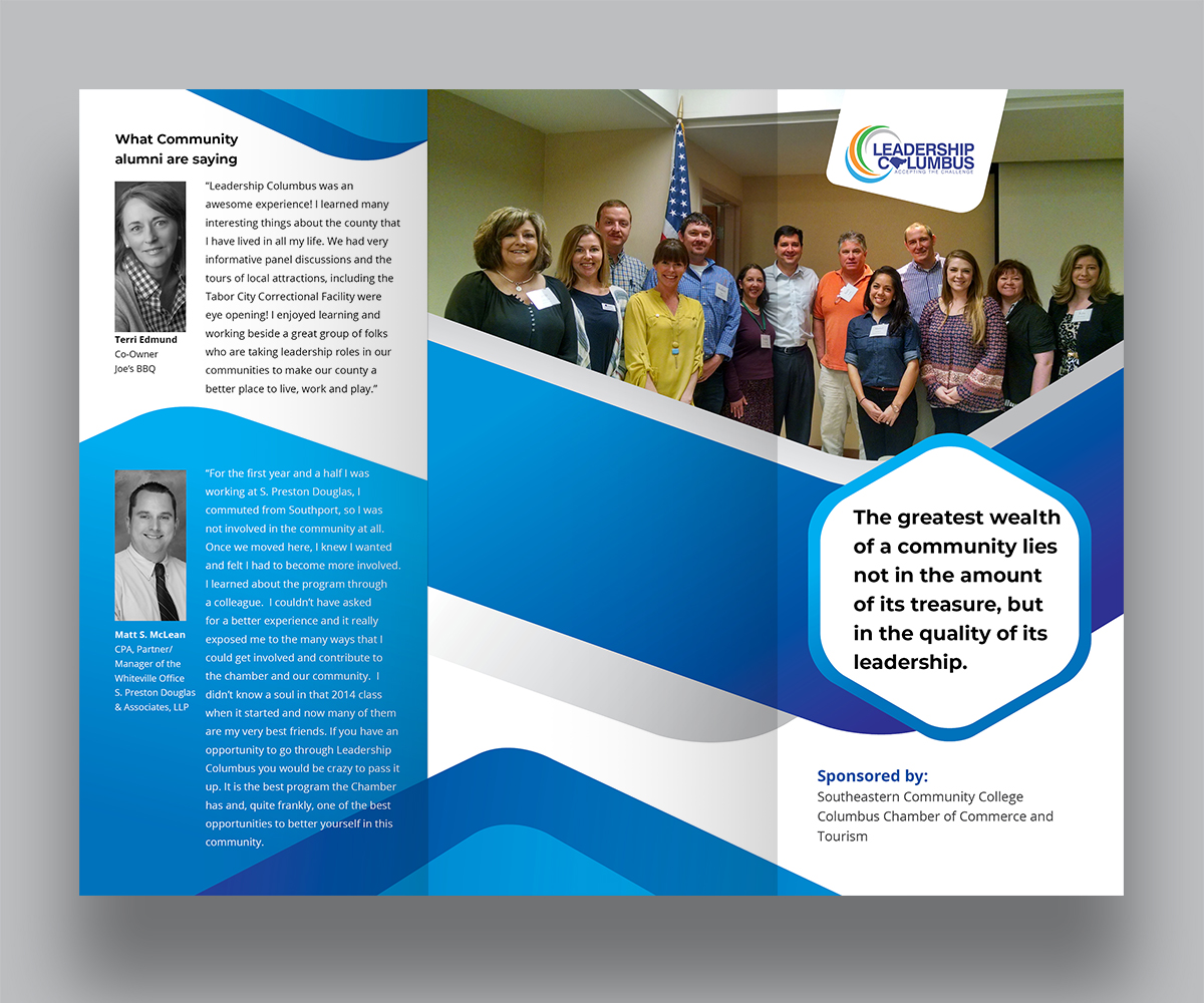 Brochure Design by alimasha Design for Columbus Chamber of Commerce and Tourism | Design #24914715