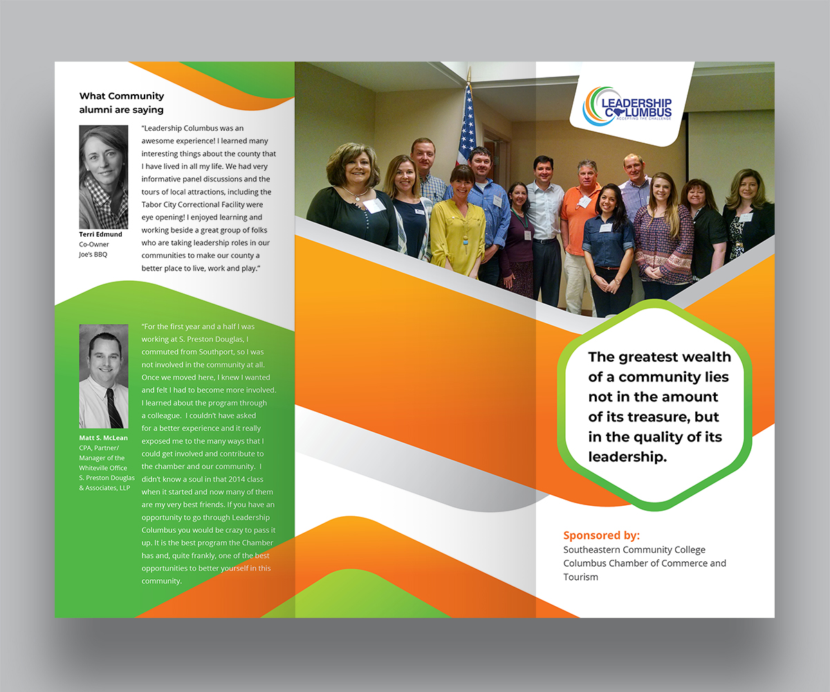 Brochure Design by alimasha Design for Columbus Chamber of Commerce and Tourism | Design #24914721