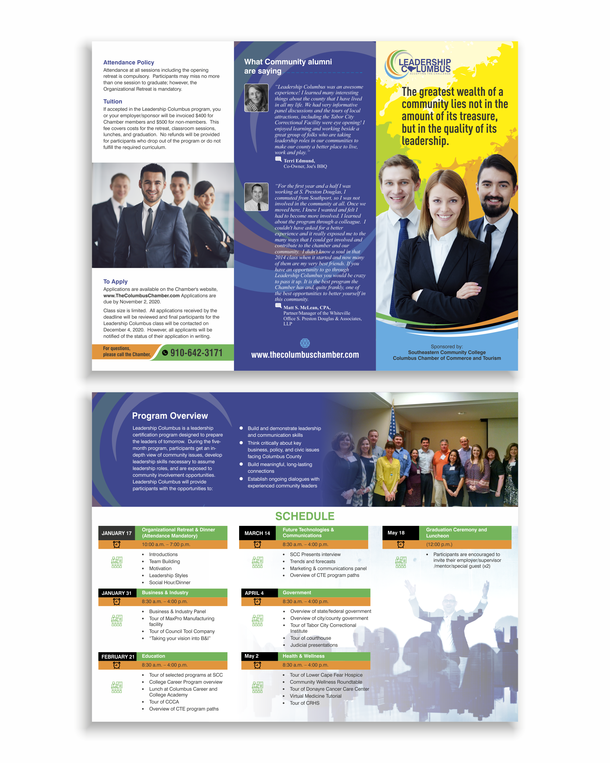 Brochure Design by nng for Columbus Chamber of Commerce and Tourism | Design #24912410