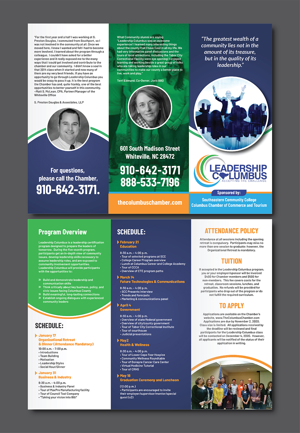 Brochure Design by Deziners Zone for Columbus Chamber of Commerce and Tourism | Design #24863588