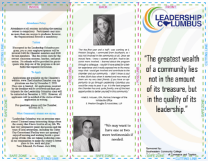 Brochure Design by AriesAves for Columbus Chamber of Commerce and Tourism | Design: #24864360