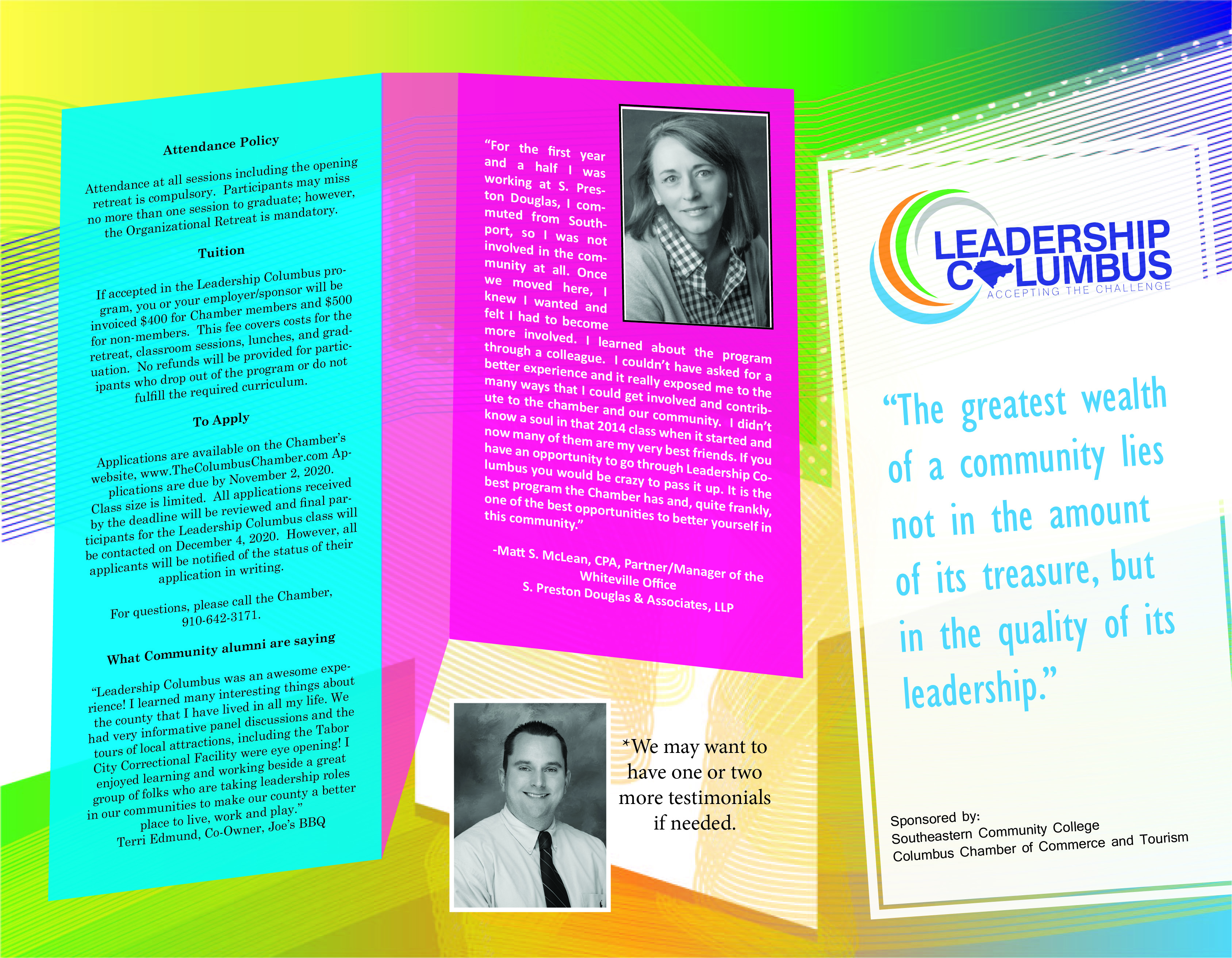 Brochure Design by AriesAves for Columbus Chamber of Commerce and Tourism | Design #24891466