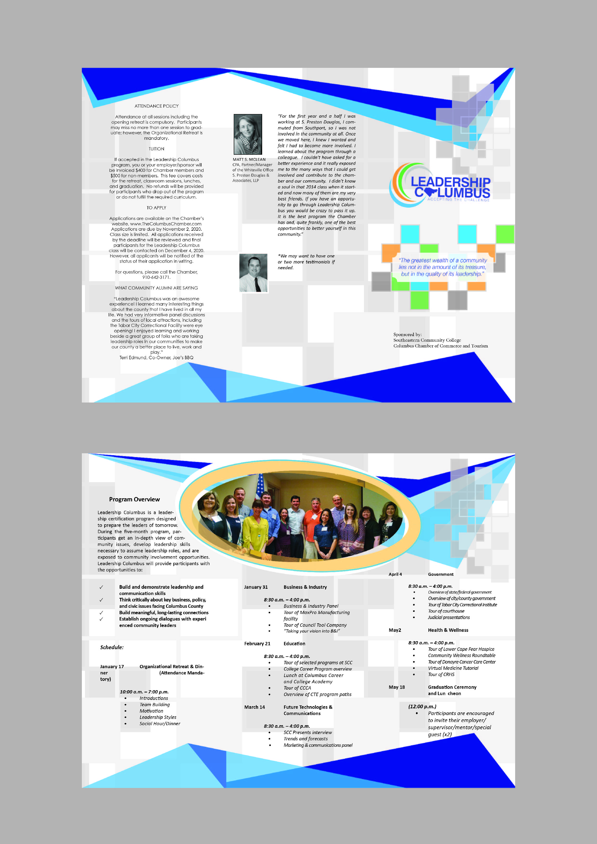 Brochure Design by AriesAves for Columbus Chamber of Commerce and Tourism | Design #24903956