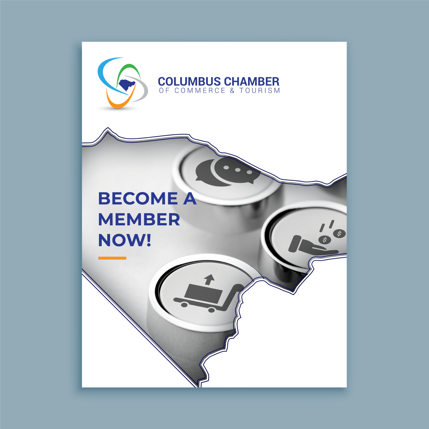 Diseño de Impresos por Louie Fuentes | Manobo Graphic Design Services para Columbus Chamber of Commerce and Tourism | Diseño #24890063