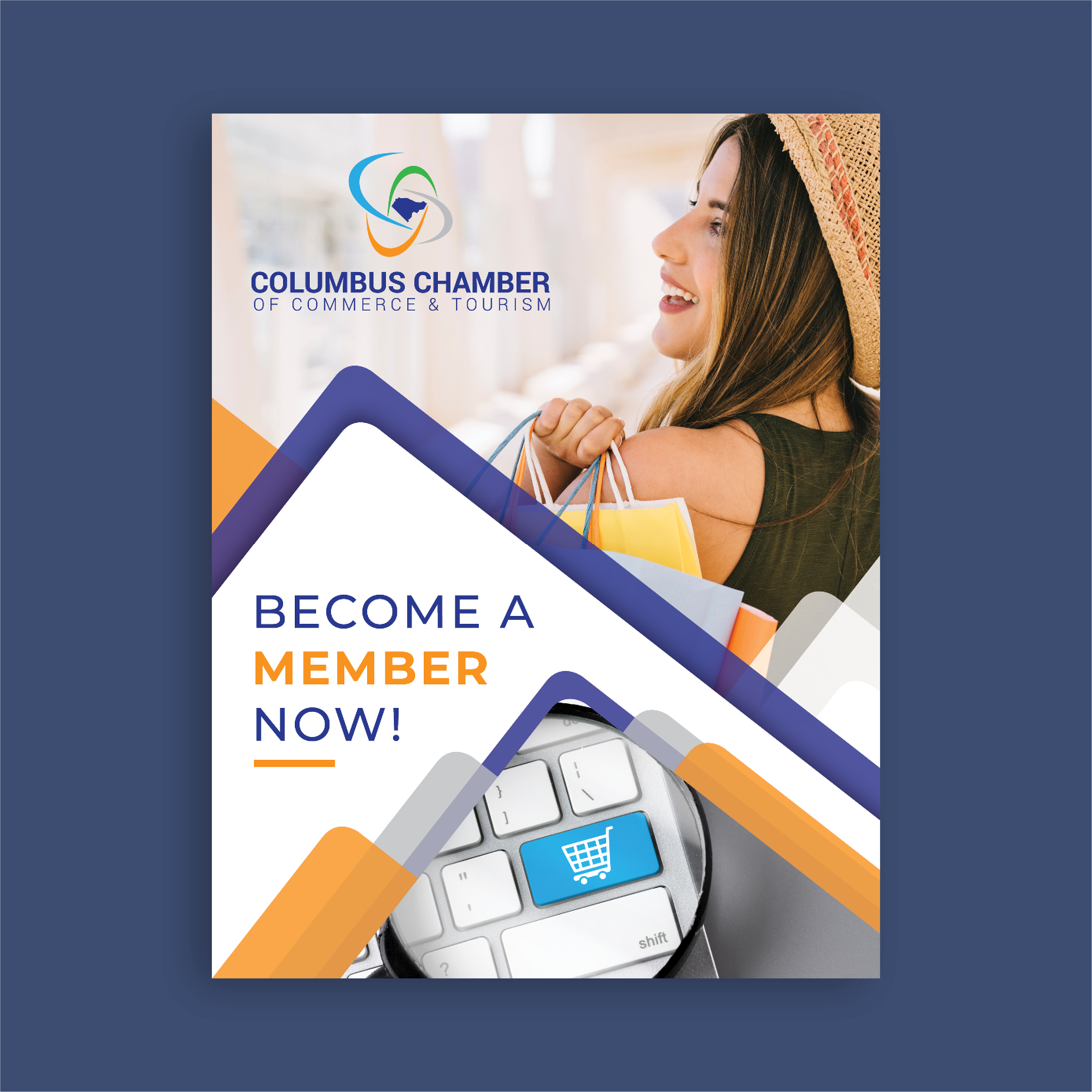 Print Design by Louie Fuentes | Manobo Graphic Design Services for Columbus Chamber of Commerce and Tourism | Design #24906312