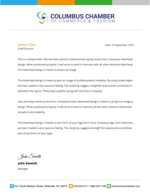 Print-Design von DhirajP für Columbus Chamber of Commerce and Tourism | Design: #24871314