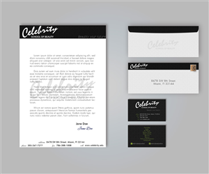 Stationary for Beauty and Spa School | Schreibwaren-Design von Ron Mickey
