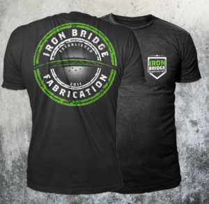 Iron Bridge Fabrication Inc. needs new apparel design | Diseño de Camiseta por badpixelarts