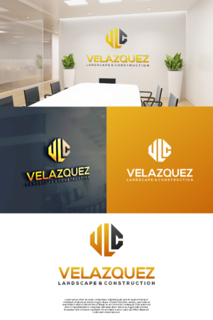 Velazquez Landscape & Construction | Logo Design by untung bertubi-tubi
