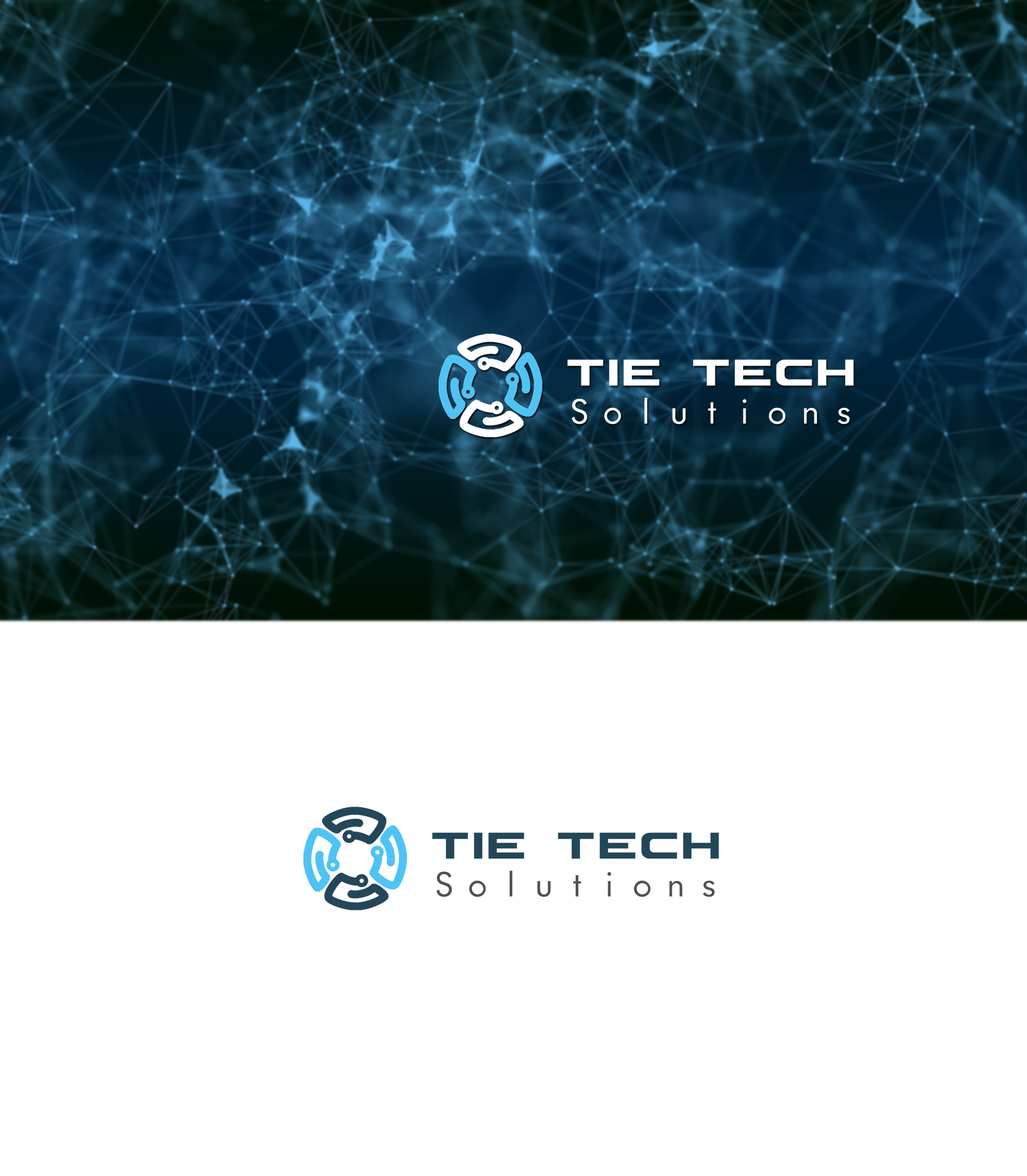 Logo Design by Ana Gocheva for Tie Tech Solutions | Design #24876653