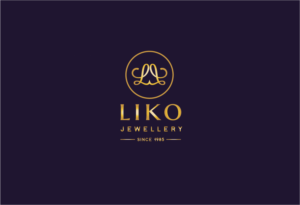 {LK logo (left)}      {LIKO , JEWELLERY (small font), SINCE 1985 (smaller font) (right)} | Logo Design by Birdcage