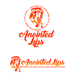 Anointed Lips (How sweet are your words to my taste,  sweeter than honey to my mouth) in small | Logo-Design von ICKE