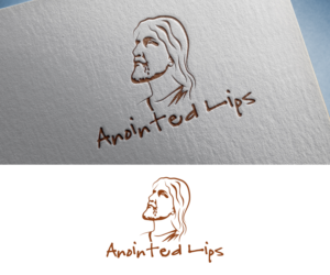 Anointed Lips (How sweet are your words to my taste,  sweeter than honey to my mouth) in small | Diseño de Logo por GoodTimes$$$