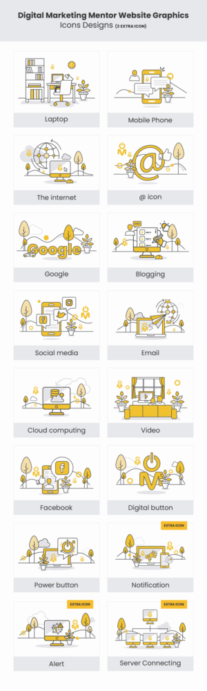 Digital Marketing Mentor Website Graphics