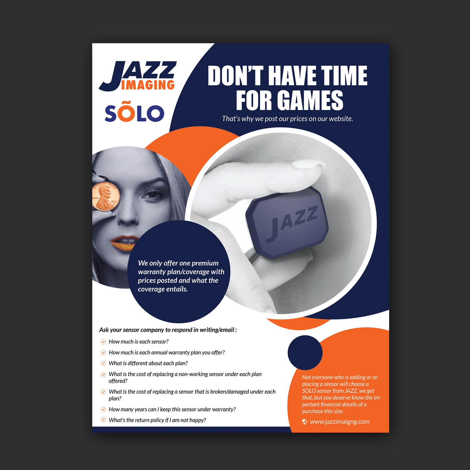 Advertisement Design by Schöpfer for JAZZ Imaging | Design #24908695