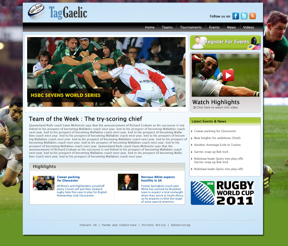 Diseño Web por pb para Alive Outside | Diseño #731159