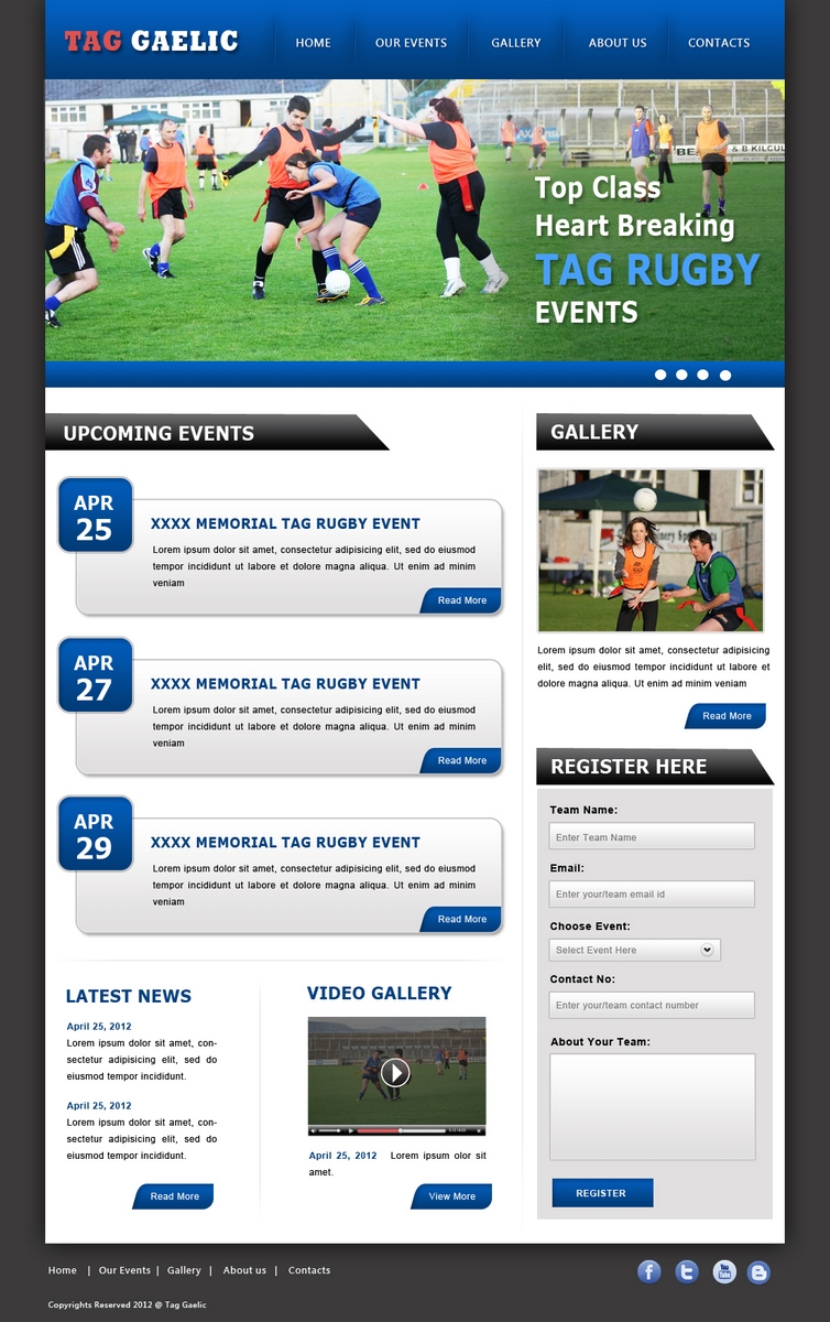 Diseño Web por pb para Alive Outside | Diseño #733723